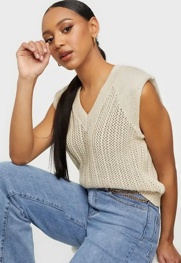 Object Collectors Item Objhannah Knit Waistcoat 115 Stickade västar