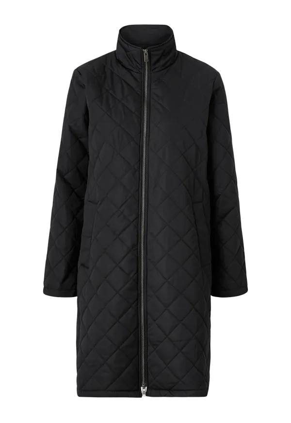Selected FEMME - Kappa slfFilly Quilted Coat B Noos - Svart