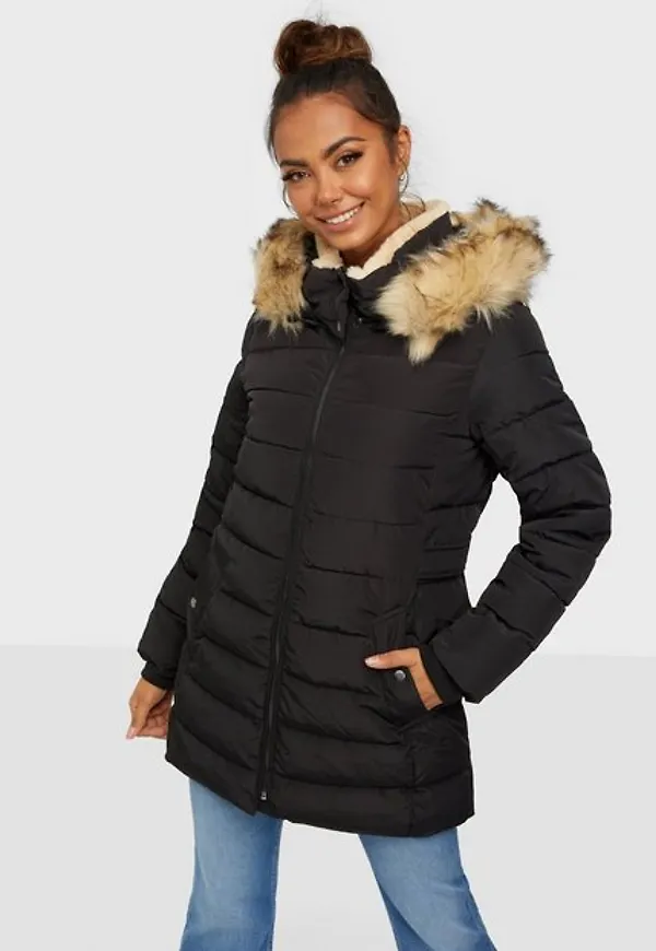 Only Onlcamilla Hood Fur Coat Otw Övriga Jackor