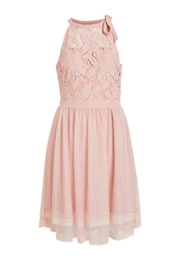 Vila - Spetsklänning viZinna New S/L Dress - Rosa