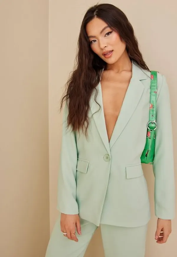 NLY Trend My Favourite Blazer Jackor Grön