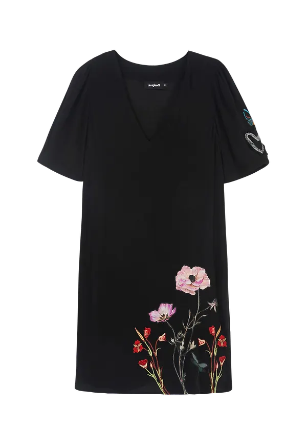 Desigual - Klänning Vest Buganvilla - Svart