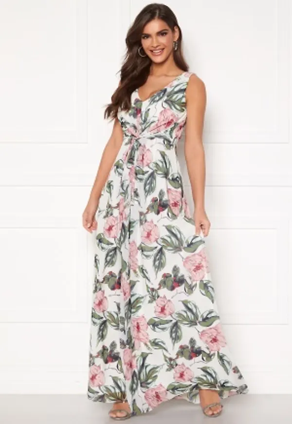 Chiara Forthi Ember Gown White / Pink / Floral 36