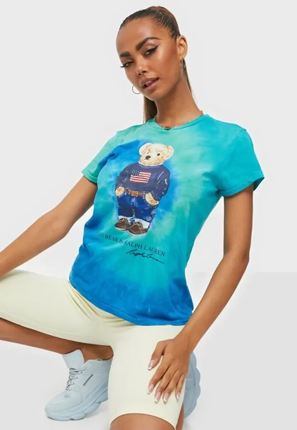 Polo Ralph Lauren Tie Dye Bear-Short Sleeve-T-Shirt T-shirts Multicolor