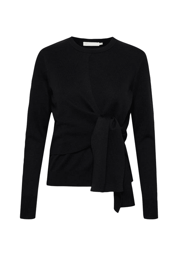 InWear - Tröja EsmaIW Tie Pullover - Svart