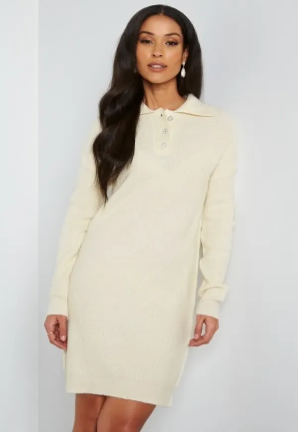 Pieces Petra LS Knit Dress Birch L