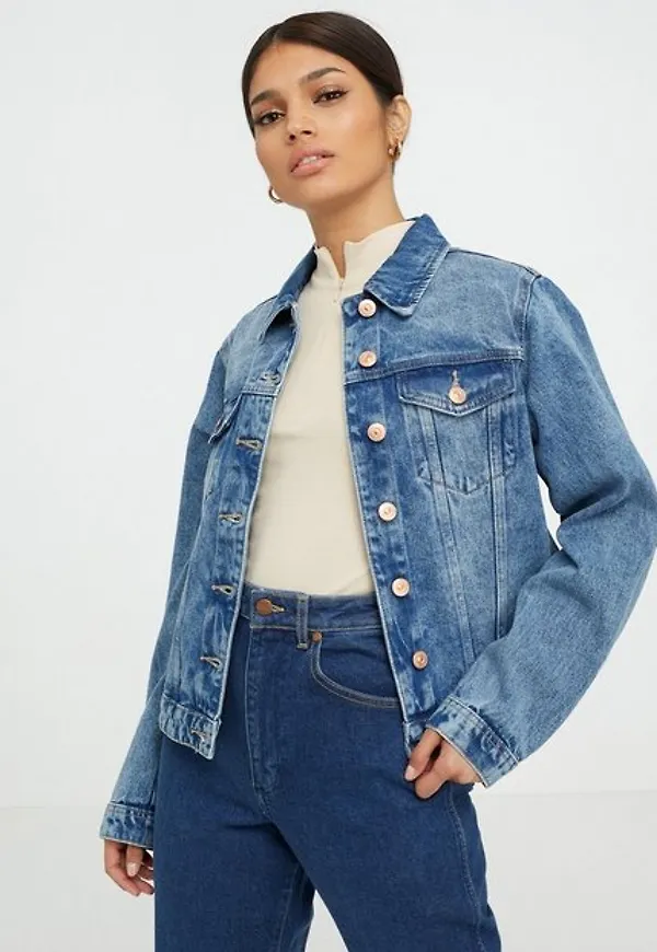 Pieces Pclou L/S Denim Jacket LB133-Vi/Noo Jeansjackor