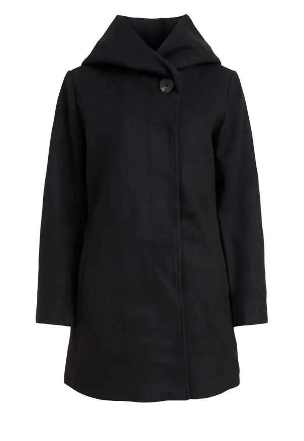 Vila - Kappa viCamua High Neck Coat - Svart