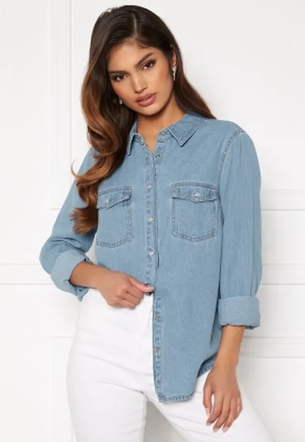 Happy Holly Beatrice denim shirt Light denim 32/34