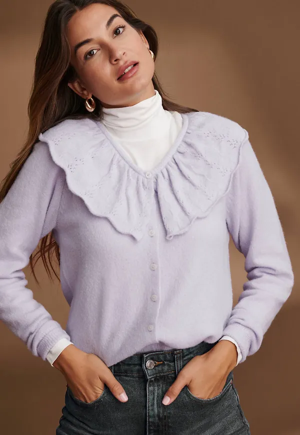 Ellos - Cardigan Flora - Lila