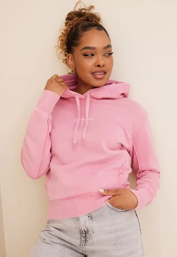 Calvin Klein Jeans Monogram Logo Washed Hoodie Hoodies