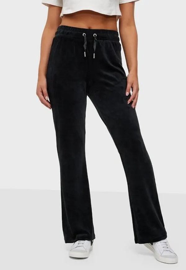 Only Onllaya Sweet Flared Velvet Pant Sw Byxor & Shorts Black