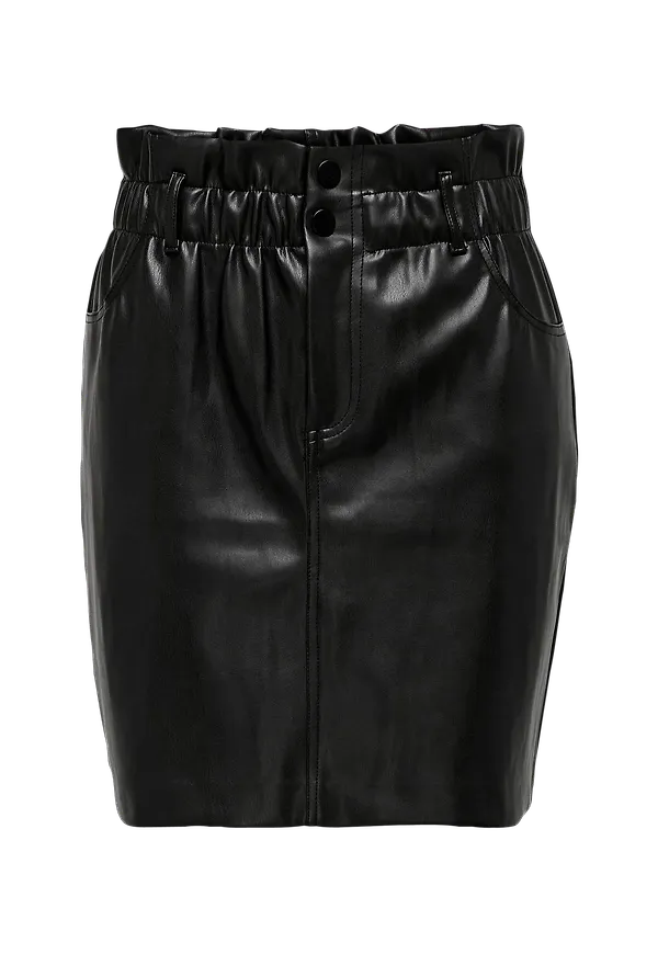 Only - Kjol onlMaiya-Miri Faux Leather Skrt Pnt - Svart