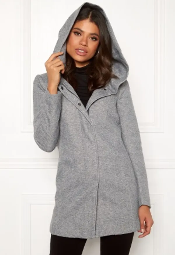 ONLY Sedona Light Coat Light Grey Melange XS
