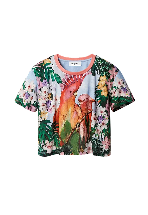 Desigual - Topp TS_Parrot - Blå