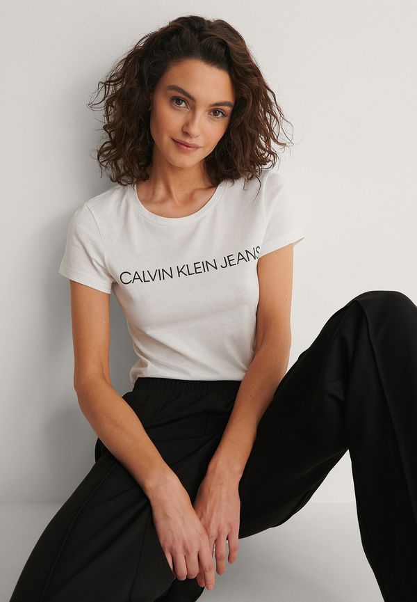 Calvin Klein Core Institutional Logo Tee - White