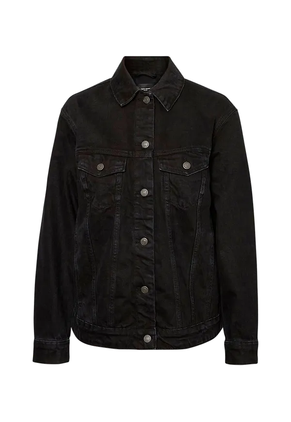 Vero Moda - Jeansjacka vmKatrina LS Loose Jacket Mix - Svart