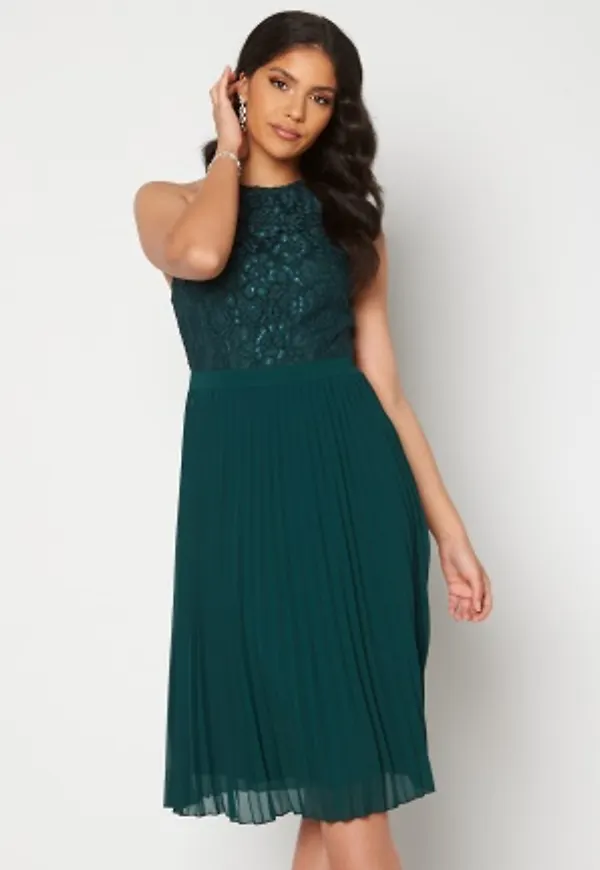Moments New York Casia Pleated Dress Green 40