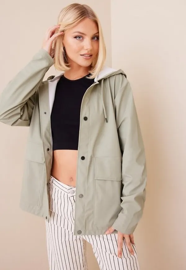 Rains Short Hooded Coat Regnjackor