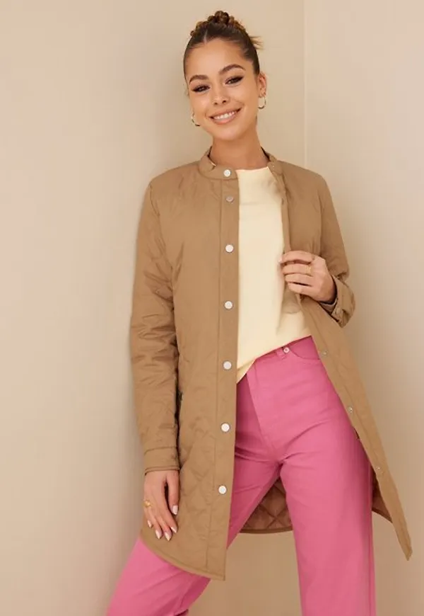 Vila Vitrish Quilted Jacket/Su - Noos Övriga Jackor Tigers Eye