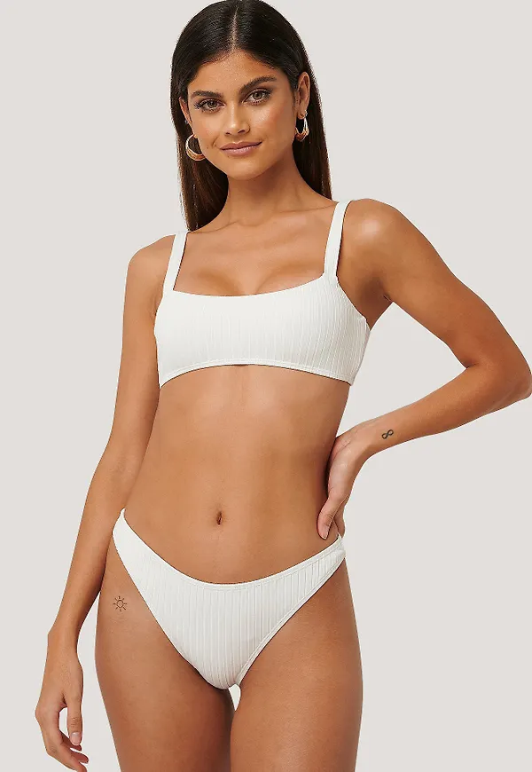 NA-KD Swimwear Bikiniunderdel - White