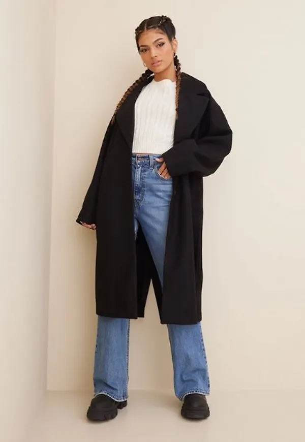 Vero Moda Vmfortuneaudrey Long Coat Ga Boos Jackor Black