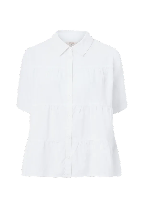 Cream - Blus crMalinka SS Shirt - Vit