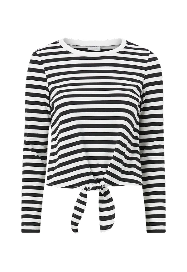 Vila - Topp viTinny L/S Boat Neck Top - Vit