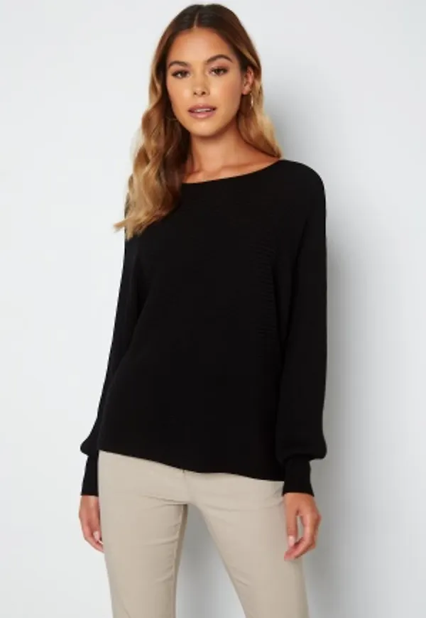 ONLY Adaline Life L/S Short Pullover Knit Black XS