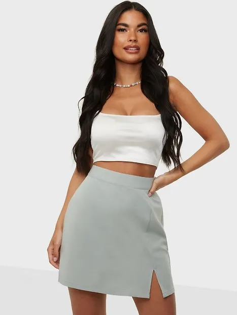 Vero Moda Vmzelda H/W Mini Skirt Exp Minikjolar Desert Sage