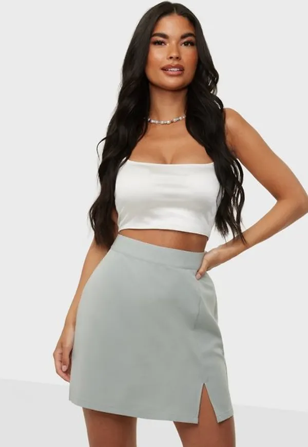 Vero Moda Vmzelda H/W Mini Skirt Exp Minikjolar Desert Sage