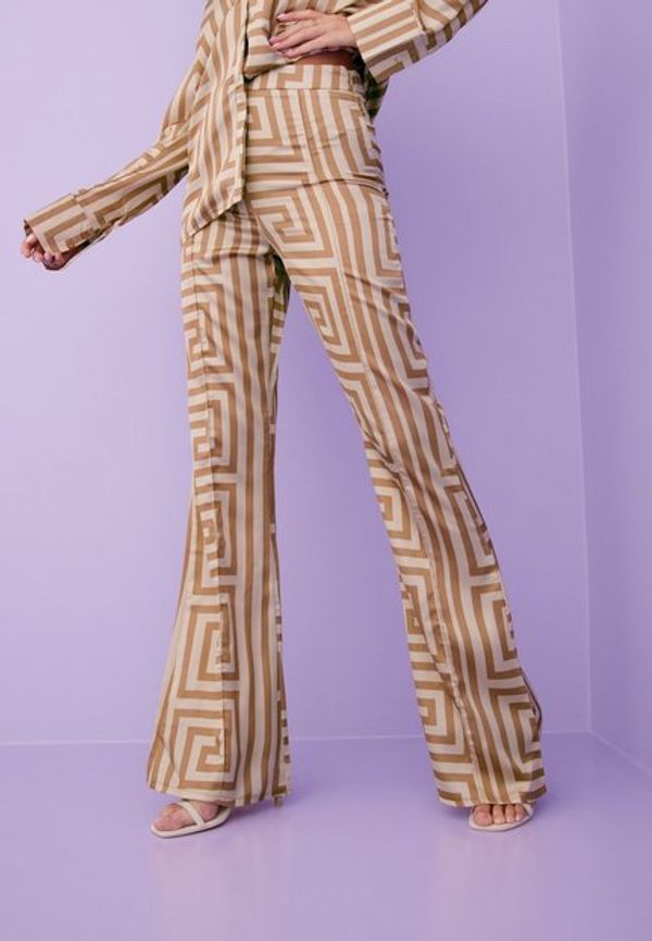 Public Desire Satin Printed Trouser Suit Vida byxor