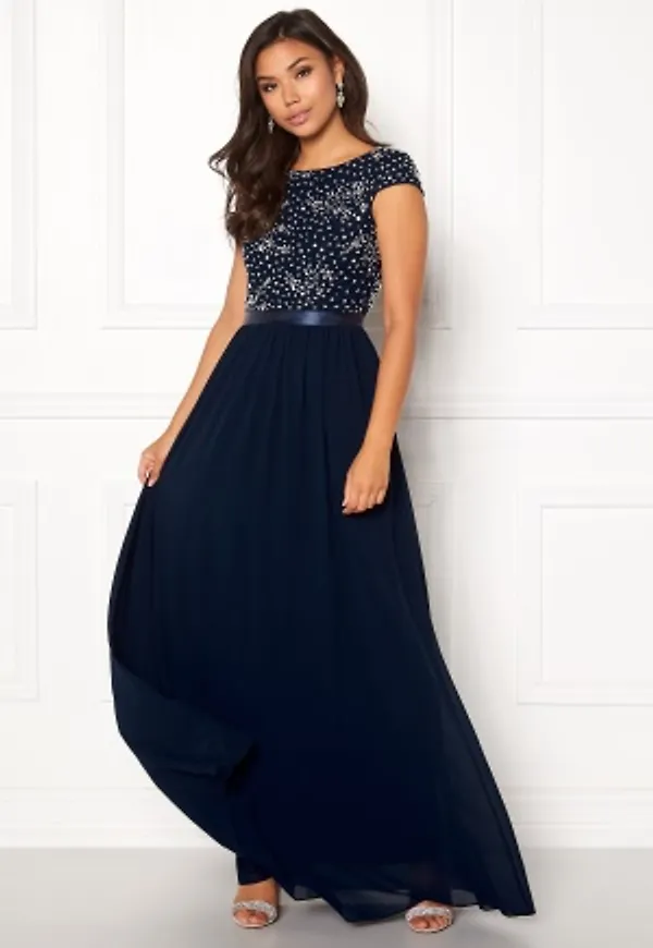Chiara Forthi Viviere Sparkling Gown Midnight blue 40