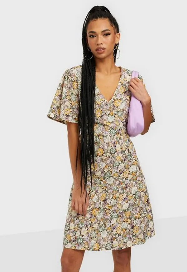 Object Collectors Item Objjasia V-Neck S/S Dress 114 Div Loose fit dresses