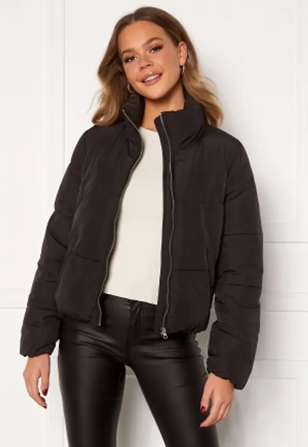 JDY NewErica Padded Jacket Black Silver zipper M