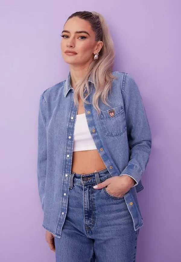 Gant D1. Regular Indigo Chambray Shirt Skjortor