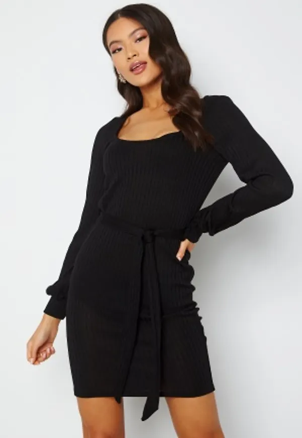 Chiara Forthi Gianna puff sleeve dress Black S