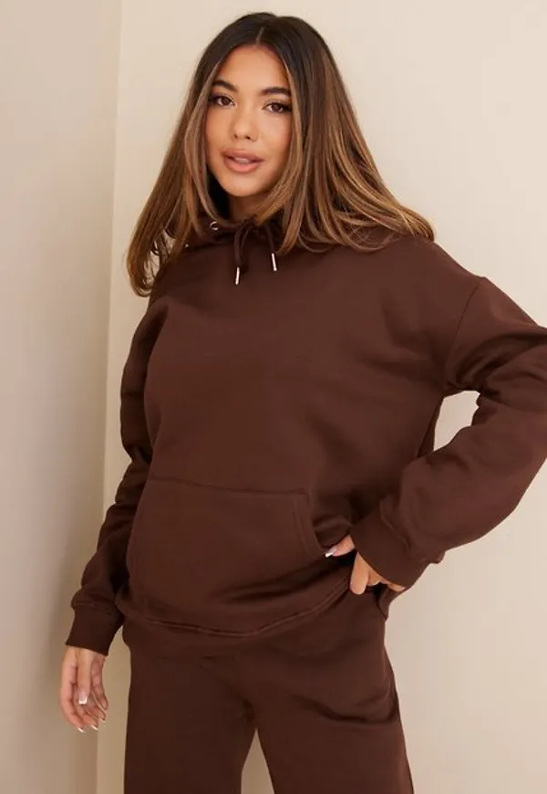 NLY Trend Oversized hoodie Hoodies Brun