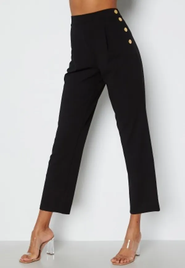 Chiara Forthi Mercede soft button trousers Black XS