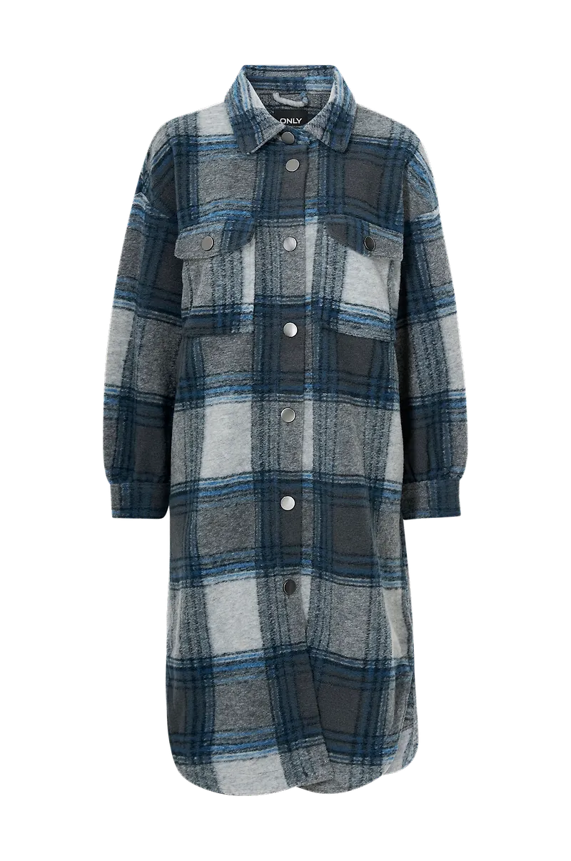 Only - Skjortjacka onlAndrea X-Long Shacket - Grå