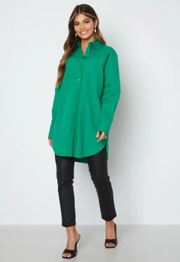 BUBBLEROOM Minou oversized long shirt  Green 36