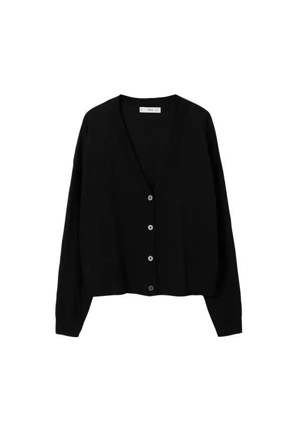 Mango - Cardigan Luccav - Svart