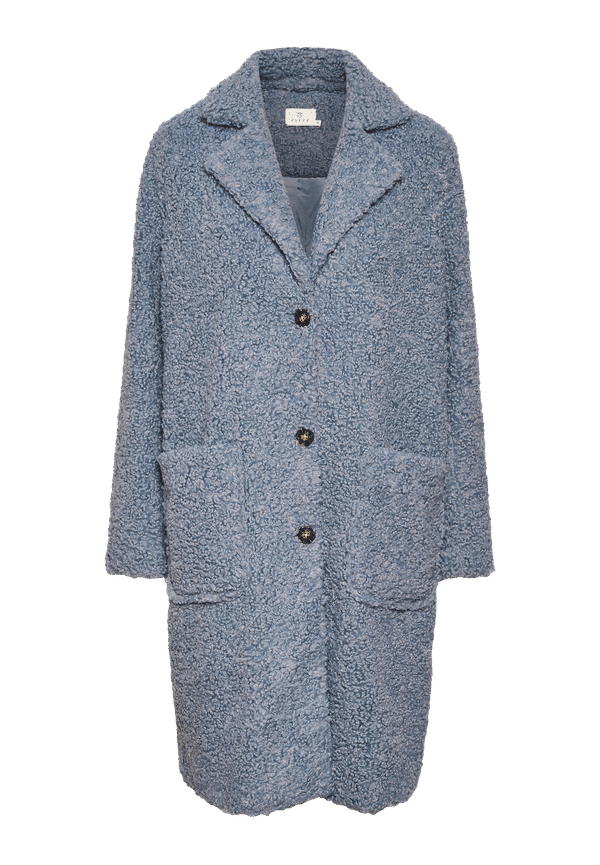 KAFFE - Fuskpäls Balma Teddy Coat - Blå