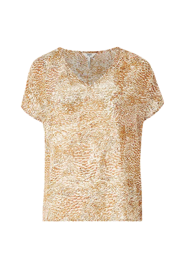 Object - Blus objBillaca Mari SS V Neck Top 109 - Vit