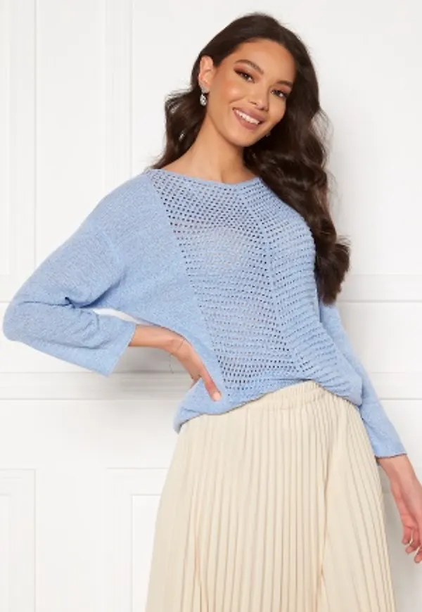 JDY Smilla 3/4 Pullover Brunnera Blue XS