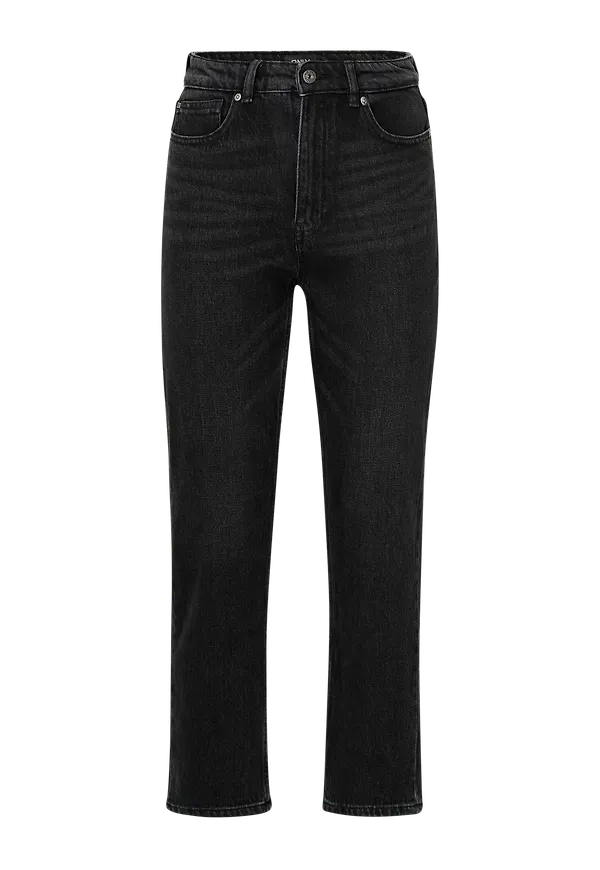 Only - Jeans onlEmily Life HW Str Ank Dnm - Svart