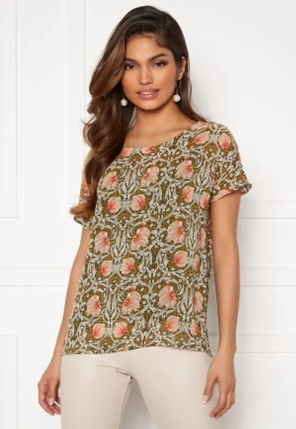 Object Collectors Item Steph Urban SS Top Forest Night AOP Flo 38