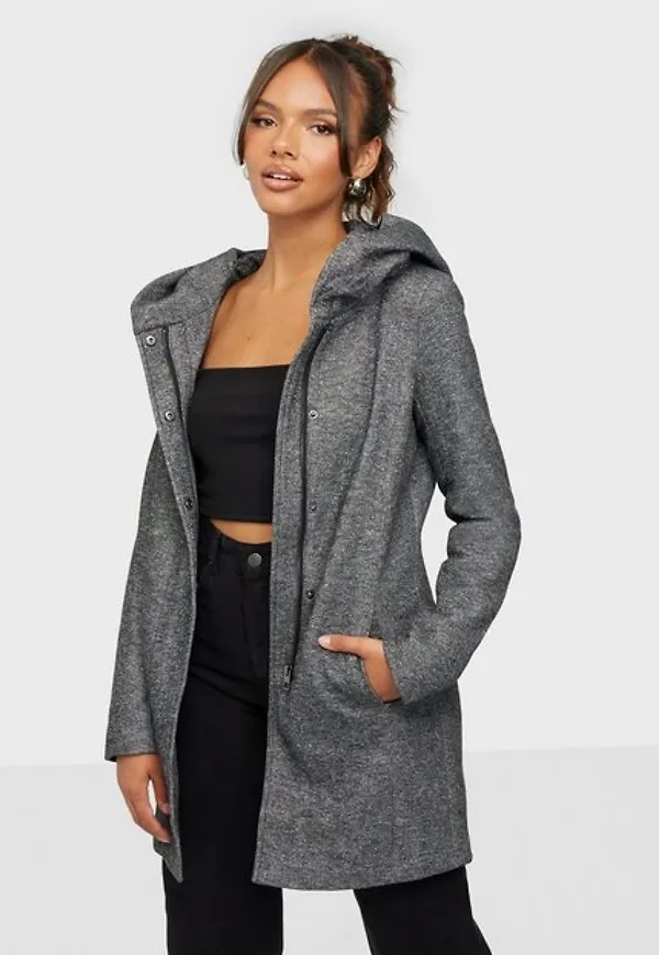 Only onlSEDONA Light Coat Otw Noos Kappor Mörk Grå