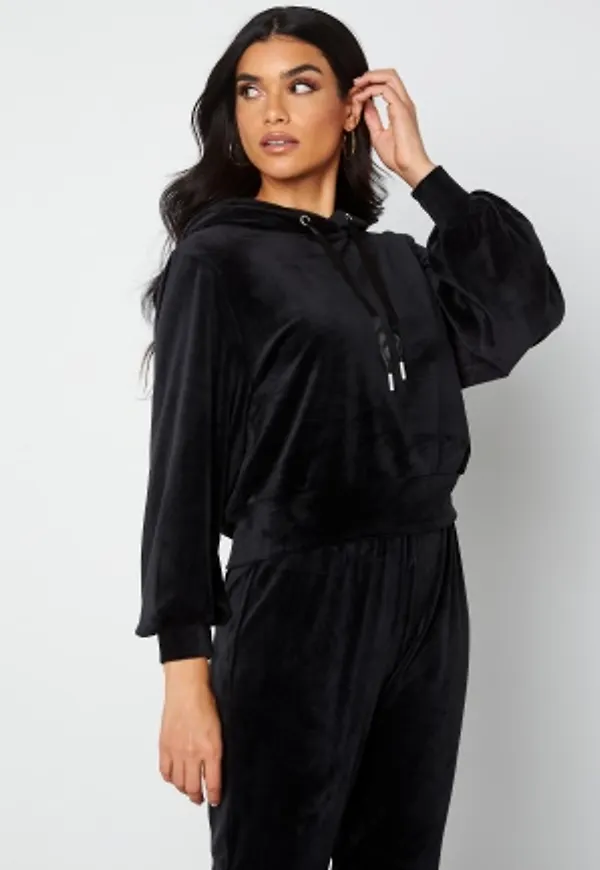 ONLY Laya L/S Hood Velvet Black L