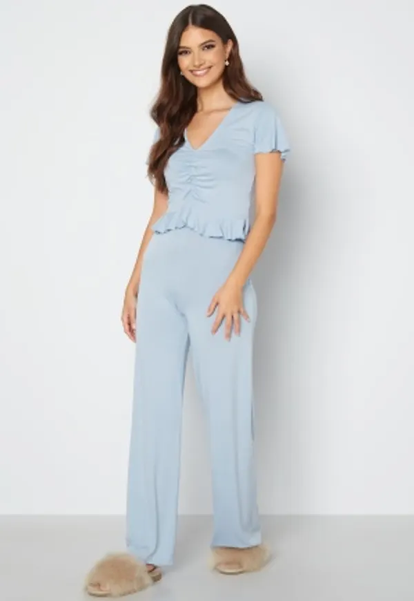 BUBBLEROOM June flounce pyjamas set Light blue XS